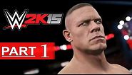 WWE 2K15 Walkthrough Part 1 [HD] Hustle, Loyalty, Disrespect - WWE 2K15 Gameplay Showcase Mode