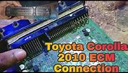 Toyota Corolla 2010 ECM Full wiring Connection | Corolla XLI 2010 ECM (Engine control module) pinout