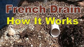 HOW A FRENCH DRAIN WORKS