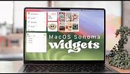 🖥️ How to Add Widgets to your Mac Home Screen | MacOS Sonoma 🔥