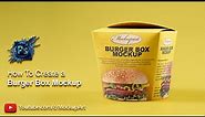 How to make a Burger Box Mockup| Photoshop Mockup Tutorial