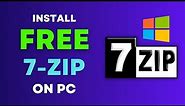 How to Download and Install 7 Zip RAR or ZIP Extractor [2023]