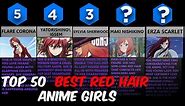 Top 50 Best Red Hair Anime Girls