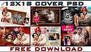 Wedding Album Cover Free PSD 12 x 18 Cover PSD Front & Back Page