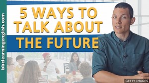 Learn to talk about the future with Dan! You don't need 'will' and 'going to' to talk about the future in English! Learn five ways to talk about the future without using future tenses in this grammar lesson. There's a quiz, transcript and grammar notes here: https://bbc.in/2vaDvBH #learnenglish #bbclearningenglish #grammar #future #tenses #futuretenses #talkingenglish #masterclass #speakingenglish #vocab #elt #englishclass #englishlesson | BBC Learning English
