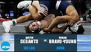 Austin DeSanto vs. Roman Bravo-Young: 2022 NCAA wrestling championship semifinal (133 lb.)
