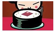 🍣 Maki, Temaki, California Roll, Nigiri, Sashimi... 🍣 Who can resist an all you can eat sushi restaurant? #SushiDay #Pucca #Yummy #Garu