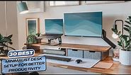 30 Minimalist Desk Setups That Will Boost Your Productivity | Home office setup