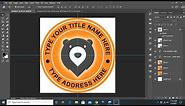 Text Circle Logo Design in Adobe Photoshop 2021 !