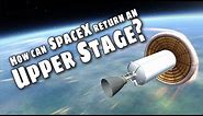 SpaceX upper stage recovery - Can they do it? - KSP Simulation