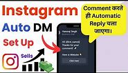 Instagram Auto DM Setting | 2024 | Instagram Automatic Reply Setting Tutorial