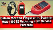 Morpho MSO1300E3 Biometric Fingerprint Scanner Unboxing & RD Service Purchase Tutorial.