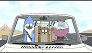 Regular Show - Mordecai, Rigby And Benson Have Fun In The Van
