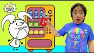 Ryan Pretend Play Vending Machine Snacks with EK Doodles!