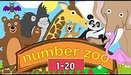 Learn to Count to 20 with Number Zoo | Toddler Fun Learning Collection