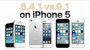 iPhone 5 iOS 9.1 vs iOS 8.4.1