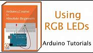 Using Red-Green-Blue (RGB) LEDs with Arduino (Common Cathode Type)