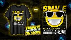 Trendy Streetwear T-Shirt Design in Photoshop 2023 || DIY Emoji Streetwear T-Shirt