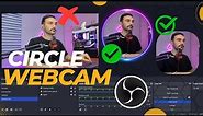 How To Make CIRCLE Webcam In OBS studio!