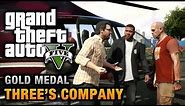 GTA 5 - Mission #24 - Three's Company [100% Gold Medal Walkthrough]
