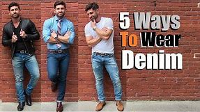 5 AWESOME Ways To Wear Your Favorite Jeans! Simple (But COOL) Outfit Ideas For Men