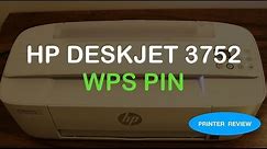 How to find the WPS PIN NUMBER of hp deskjet 3752 all-in-one Printer | review.