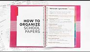 how to organize papers for school 📚 tips for staying organized!