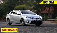 2014 Toyota Corolla Altis | Exclusive First Drive Video Review | Autocar India
