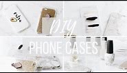DIY TUMBLR PHONE CASES | Marble + Minimalist
