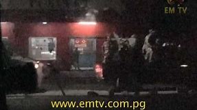 PNGDF Soldiers Confrontation with Police Officers Turns Violent
