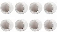 HayEastdor 12PCS 1/2inch White PVC Female Thread Pipe End Cap Plug Adapter PVC Fittings 1/2" Fitting Fit for 0.5inch Pipes or Fittings SCH40 HE031-1/2