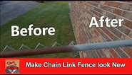 How to make a Chain Link Fence look good as New