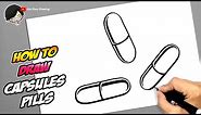 How to draw Capsules Pills