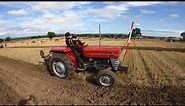 1967 Massey Ferguson 135 2.5 Litre 3-Cyl Diesel Tractor (46HP) With Plough