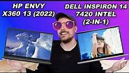 Dell Inspiron 14 7420 Intel (2-in-1) vs HP ENVY x360 13 (2022)