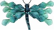 LIFFY Metal Dragonfly Wall Decor Handmade - Outdoor Metal Wall Art Decor for Patio Garden Fence Living Room, Bedroom, Dragonfly Gifts