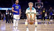 Will Ferrell, as Jackie Moon, gets Tropical with Golden State Warriors’ Steph Curry, Klay Thompson