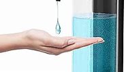 KESTERRA Automatic Soap Dispenser, 17oz/500ml Touchless Battery Operated Liquid Soap Dispenser with 7levels Adjustable Soap Volume, Perfect for Commercial or Household Use, Chrome