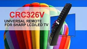 Universal for Sharp TV Remote Control CRC326V
