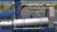 3D Animation of Mobile Asphalt Mixing Plant at Work