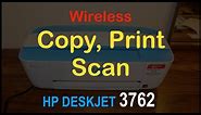How to COPY, PRINT & SCAN with HP Deskjet 3762 all-in-one Printer review ?