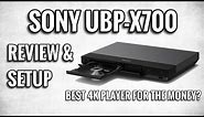 SONY UBP-X700 4K ULTRAHD BLU-RAY PLAYER REVIEW & SETUP | DOLBY VISION & GREAT VALUE!