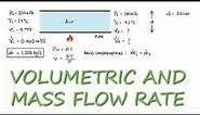 Mass and Volume FLOW RATE Through a Duct - in 2 Minutes!