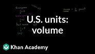 U.S. customary units: fluid volume | 4th grade | Khan Academy