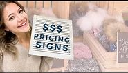 Craft Show Pricing Signage Ideas | Which Way Works Best? 🤔