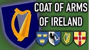 Coat of Arms of the Republic of Ireland - the history and evolution of the Irish harp emblem