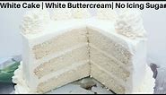 HOW TO MAKE WHITE VELVET CAKE | White Buttercream WITHOUT Icing sugar