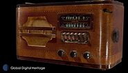 Vintage Montgomery Ward & Co. Airline Radio - Download Free 3D model by Global Digital Heritage and GDH-Afrika (@GlobalDigitalHeritage)