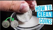 How to CLEAN COINS | DON'T DAMAGE dirty, old, corroded, copper or silver coins!