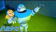 ALIENS!! They're Back! | ARPO The Robot | Robot Cartoons for Kids | Moonbug Kids